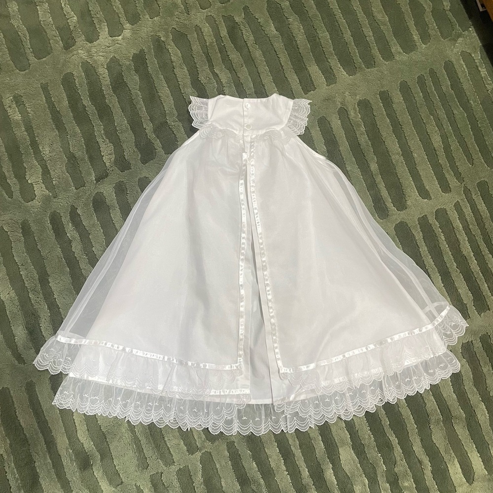 Miki House White Ceremony Dress Boys Girls 50-60 Cm Baptism - Picture 9 of 11